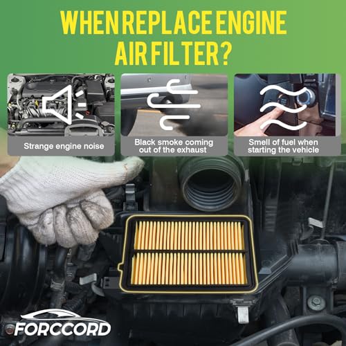 Image of 2-Pack Engine Air Filters for Nissan Kicks 1.6L 2018-2026 | for Versa 1.6L 2020-2026 Replace#16546-5RB1A, Engine Filter Replacement Car Accessories