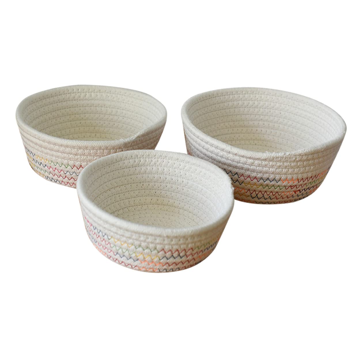 Boîtes de rangement en osier (lot de 3) grands paniers tissés pour linge et jouets