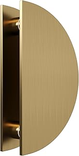 Half-Round Pull Handle, Double-Sided Heavy-Duty Aluminum Push-Pull Handl...