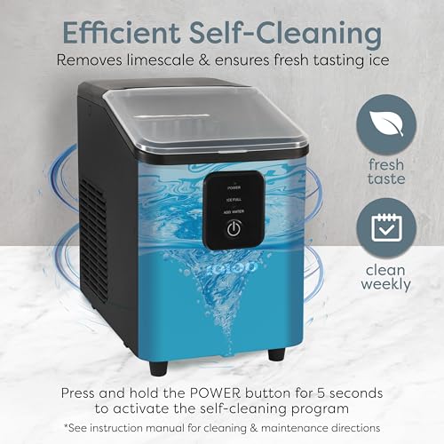image for Igloo Self-Cleaning Countertop Ice Maker - Compact and Portable - Crea