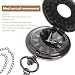NICERIO Reloj de Bolsillo Mecánico Analógico Cuarzo Collar Colgante (Negro)