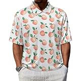 Photo Gallery peach pattern golf polo shirt per uomo manica corta tennis shirt casual sport t-shirts, stile:, xxl Photo Gallery peach pattern golf polo shirt per uomo manica corta tennis shirt casual sport t-shirts, stile:, xxl