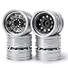 QUE-T 4pcs Aluminum Rear Wheel Hubs Rims for 1/14 Tamiya Tractor Climbing Trailer RC Car Upgrade Parts