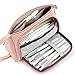 Produktbild Federmäppchen, Yigou Große Kapazität Mäppchen Bleistift Beutel Federtasche Schreibwaren Veranstalter Make-up Tasche für Schule & Büro Mädchen Junge Teenager (Rosa)