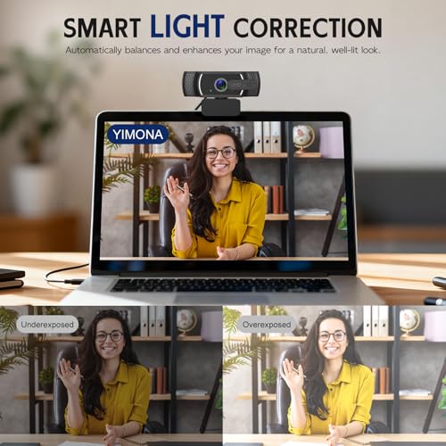 4K Webcam for PC, Sony 1/2.5” Sensor, PDAF Autofocus, 2 Noise-Canceling Mics, Privacy Cover, 80° FOV, Laptop Camera Works with Zoom, Teams, Google Meet, Plug & Play USB Webcam for Streaming & Gaming - Image 4