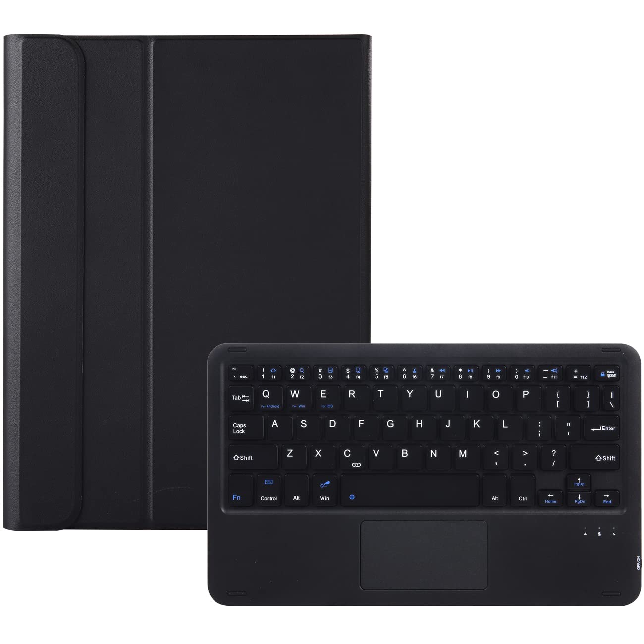 Bezprzewodowa klawiatura Bluetooth z pokrowcem do tabletu Lenovo Tab M10 Plus 3. generacji (TB125FU/TB128FU), etui z klawiaturą i myszą dotykową