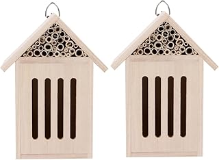 Yardwe 2pcs House Observation House Nesting House Hanging House bat House Room Wood Houses Hive House