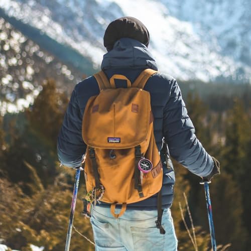 PATIKIL Brújula de bolsillo, brújula de navegación para deportes de supervivencia con llavero para camping y senderismo al aire libre miniatura 6