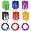 GMMA 8-Pack Spiral Wrist Coil Keychains - Colorful Spring Key Rings For Gym, Pool, Sauna