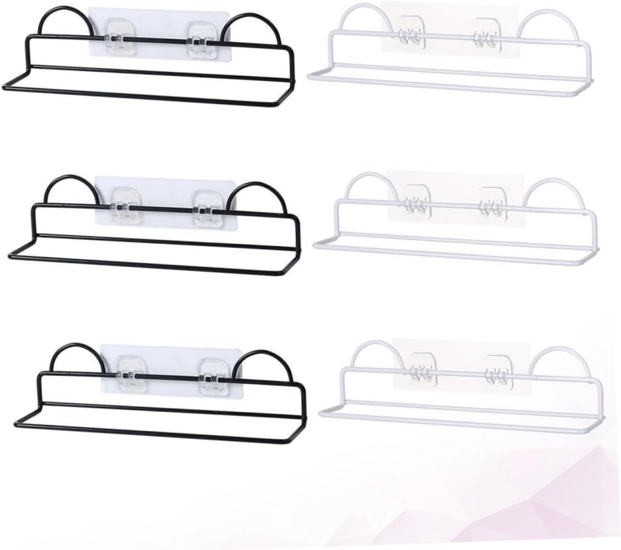 6pcs Bathroom Shoe -Mounted Storage Shelves Compact Design Irony Slipper Hanging Shelf Domestic Shoes Holder