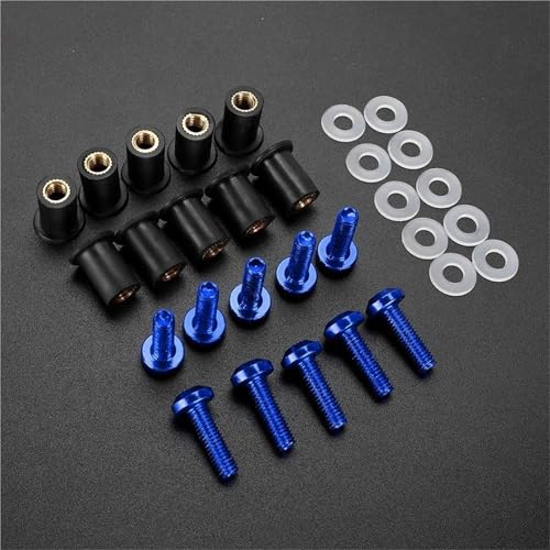 Tornillos parabrisas 5mm 10 uds azul Suzuki 2