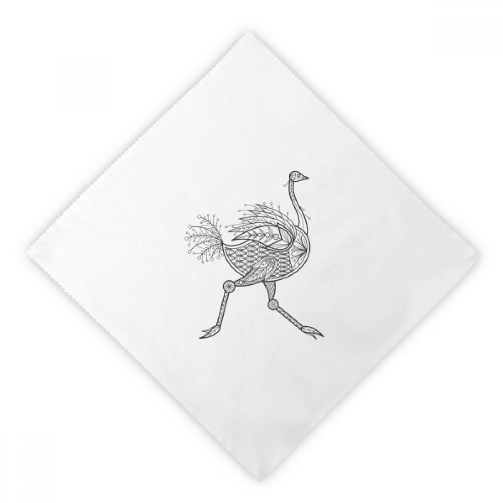 Serviettes en tissu oiseaux multicolores 18.5 pouces pour décoration de table de fête et dîner