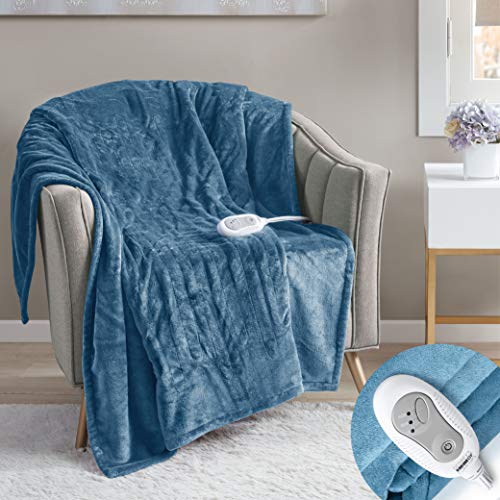 Degrees of Comfort Electric Heated Throw Blanket | Fast Heating, Plush Microlight, UL