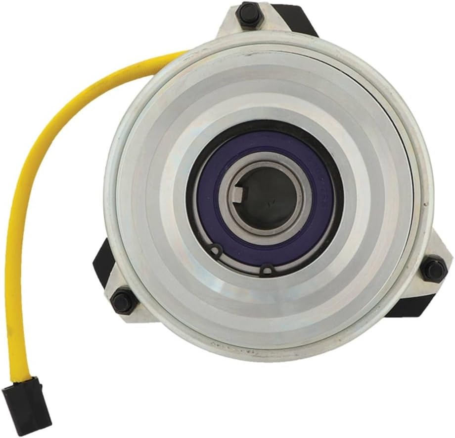 Rareelectrical Electric Pto Clutch 1" Crankshaft 4-1/2" Pulley Cw Rotation 1/2" Or 5/8" Belt Width Compatible With Lawn Mowers Tractors Equipment Replaces Warner 5215-74 521574 High Temp Bearing