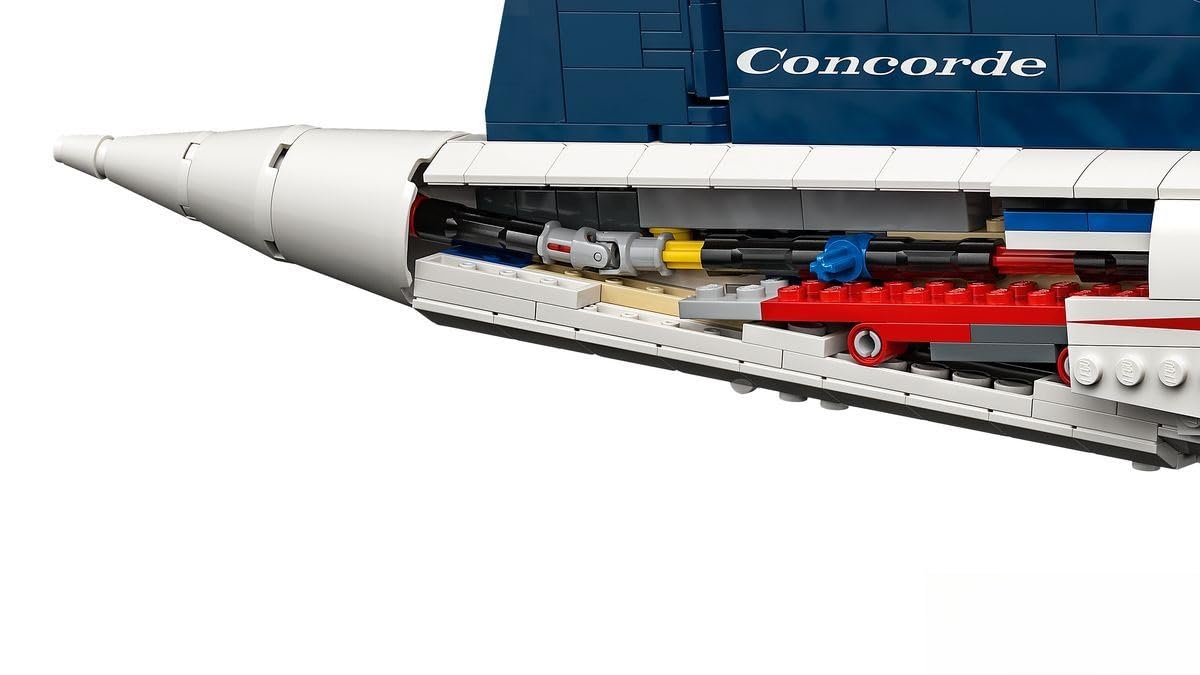 LEGO Icons Concorde Flugzeug-Modellbausatz für Erwachsene Flugzeug-Spielset mit authentischen Details und 3 Modi