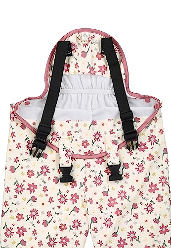 Sterntaler Mädchen Regenträgerhose Blumen, Rosa, 128 EU