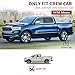 YITAMOTOR Floor Mats Fit for 2019-2025 Ram 2500/3500 Crew Cab, TPE All Weather Dodge Ram 2500 Floor Mats Include 1st & 2nd Row, Black