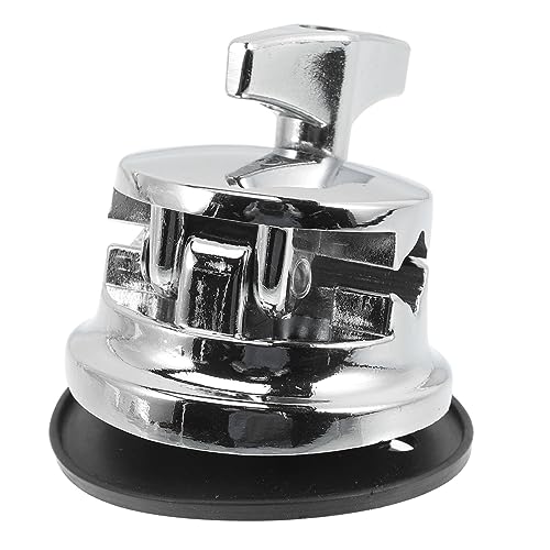 Wakauto Drum Bases Percussion Bases Represent Tom Replacement Tom Leg Base Replacement Drum Rack Stand Tom Leg Immobilizer Floor Zinc Alloy