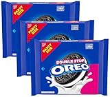 OREO Double Stuf Chocolate Sandwich Cookies, Party Size, 24.95 oz (Pack of 3)
