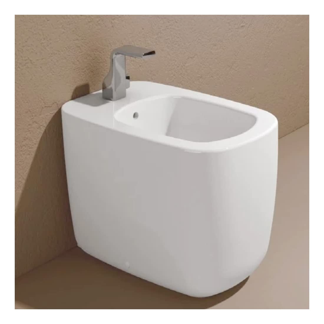 FLAMINIA BIDET SERIE MONO' BACK TO WALL MONOFORO BIANCO.