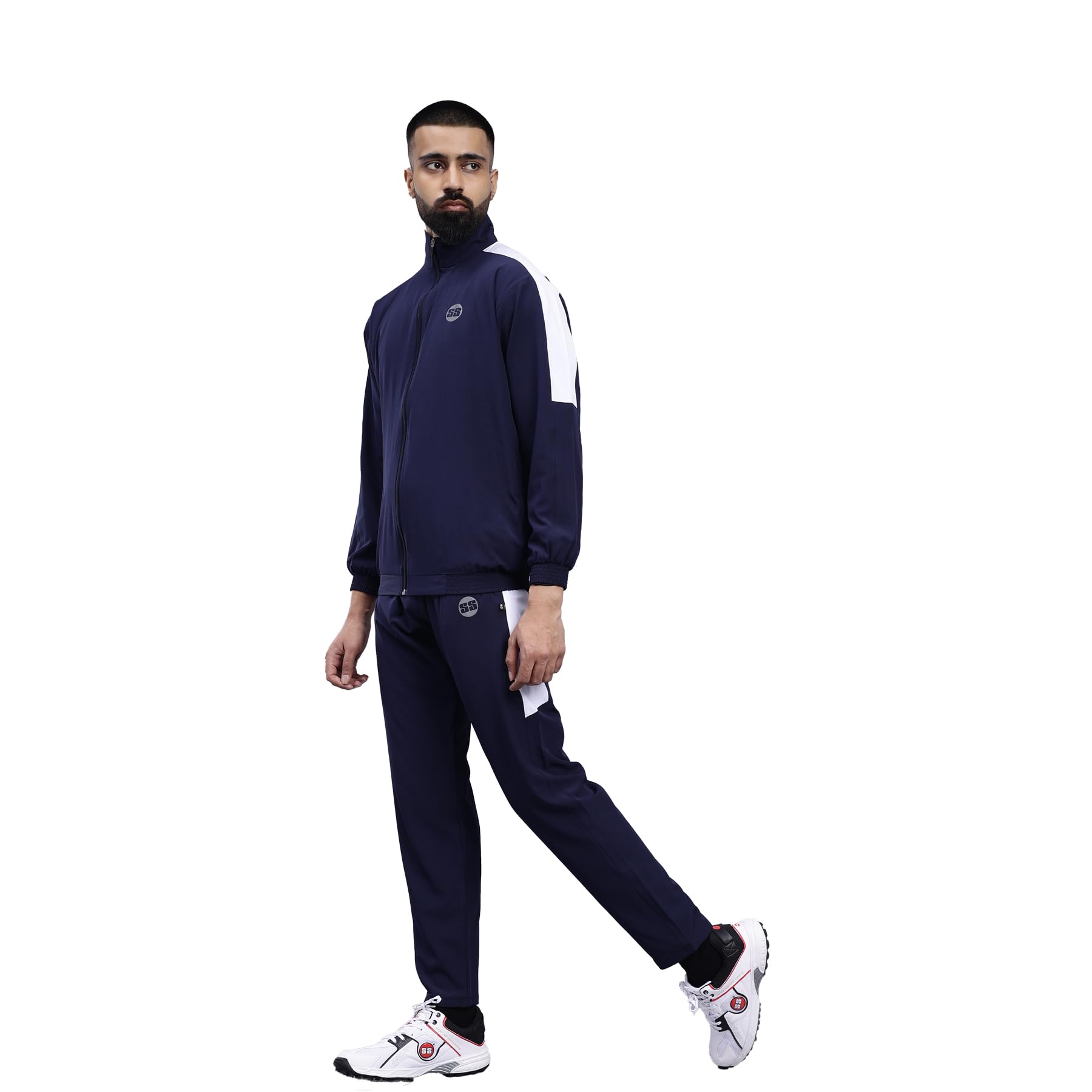 SSMaster Track Suit For Men's (Navy Blue) (Classic Fit Jacket, Medium)