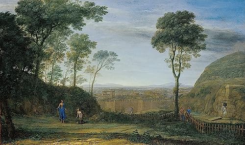 Toile Nordique Claude Lorrain Peinture Religieuse Idéale pour Décorer une Chambre Adulte 60x90