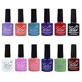 Kit 12un Esmalte Em gel Polish Gel Color Unha Profissional 7,5ml