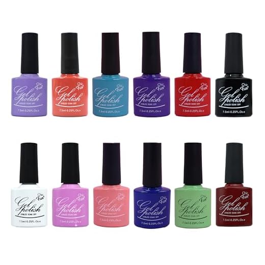 Kit 12un Esmalte Em gel Polish Gel Color Unha Profissional 7,5ml