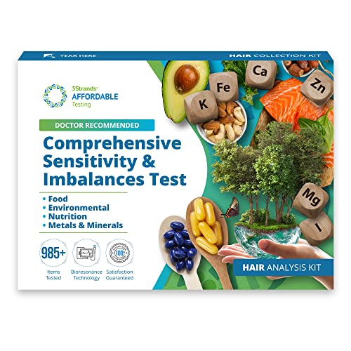 5Strands Food & Environmental Intolerances, Deficiency Test, 985 Items Tested, Includes 4 Tests - Food Intolerance, Environment Sensitivity, Nutrition & Metals Imbalance Test, Results In 7 Days #TOP25