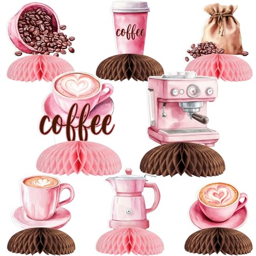 Centre de table nid d'abeille rose pour déco de fête prénatale et anniversaire