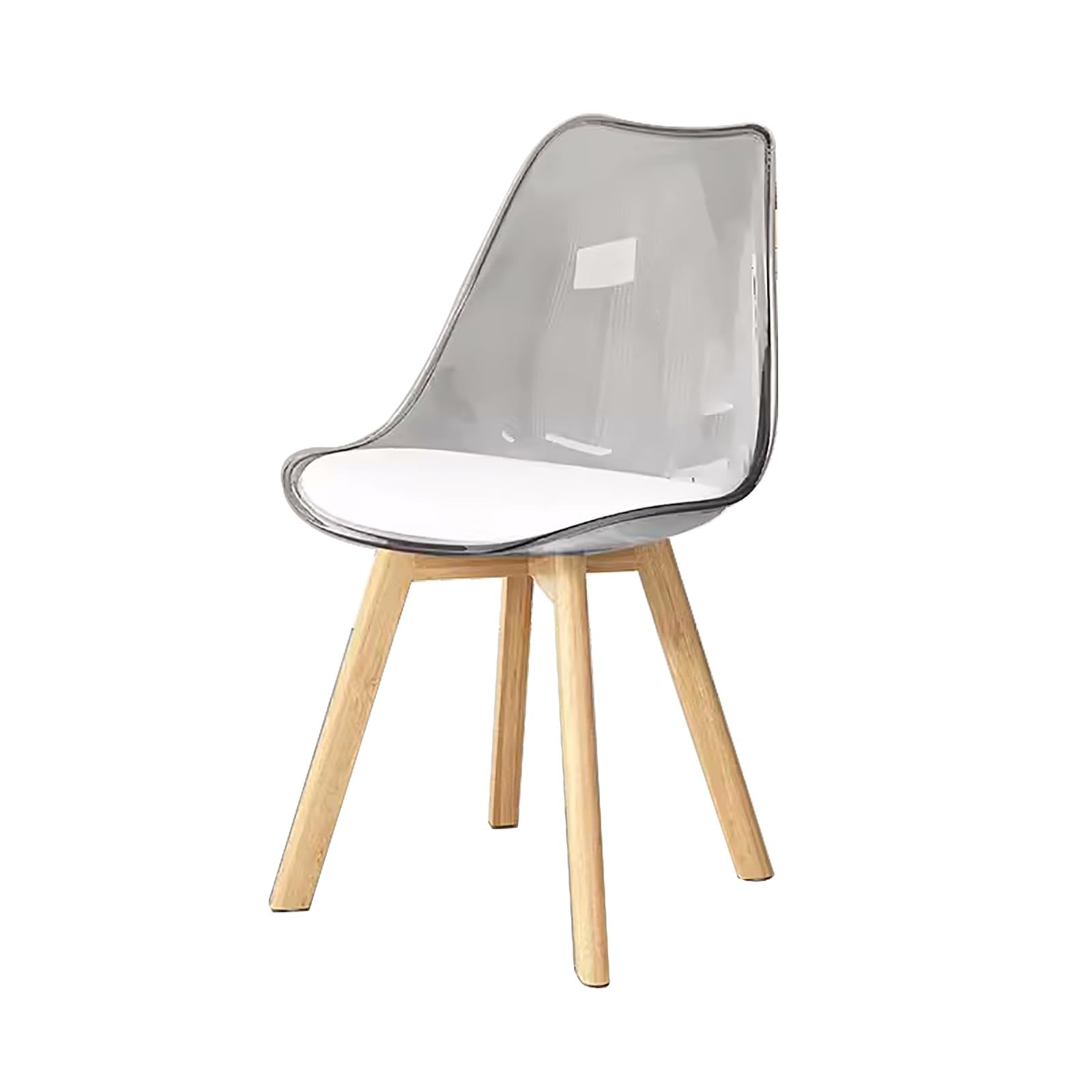 Chaise en acrylique de salle à manger au design contemporain