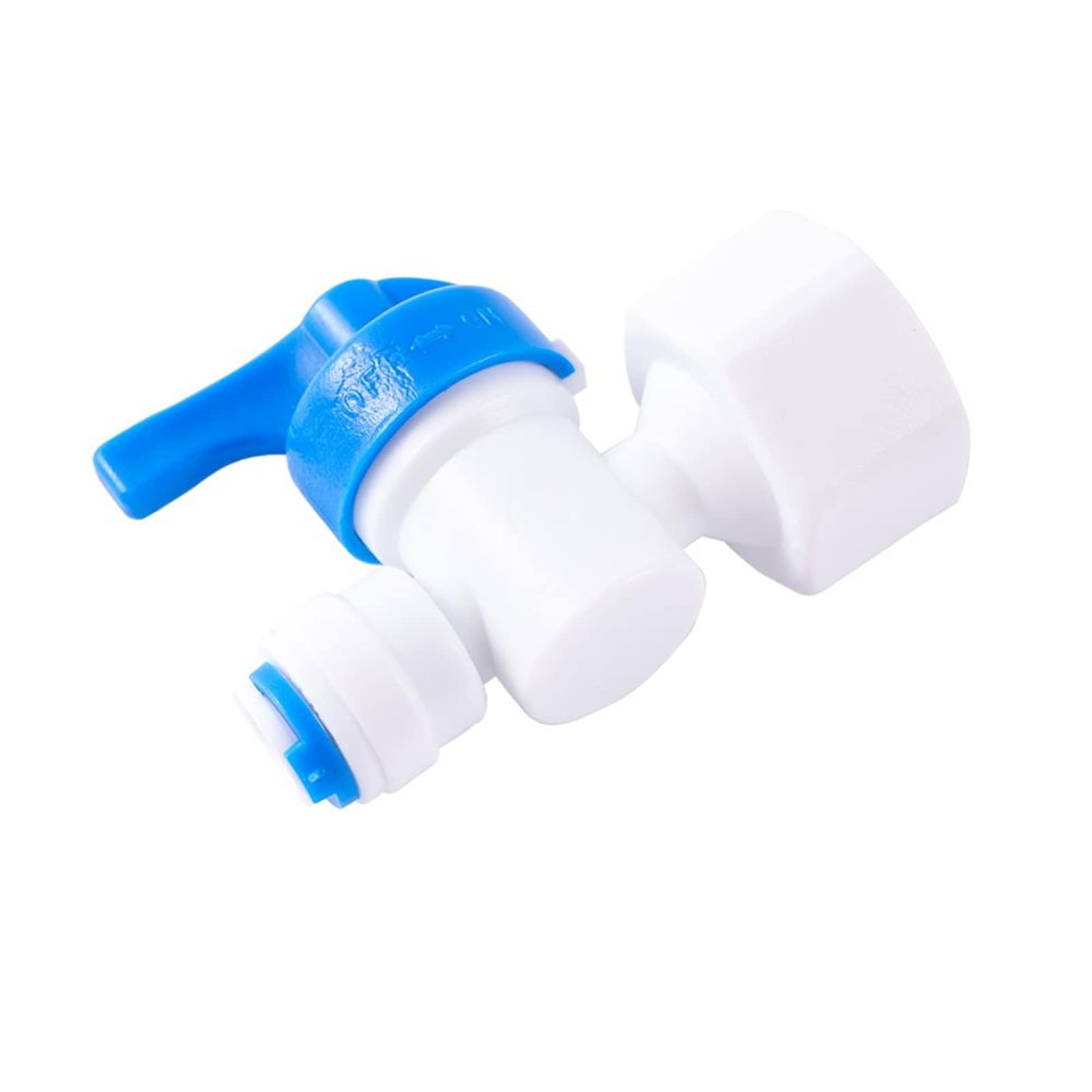 Purificador del Sistema de Filtro ósmosis inversa 1/2 quot; Rosca Hembra a 1/4 Válvula Bola Tubo, válvula purificadora Agua Cierre conexión rápida, 1 Uds