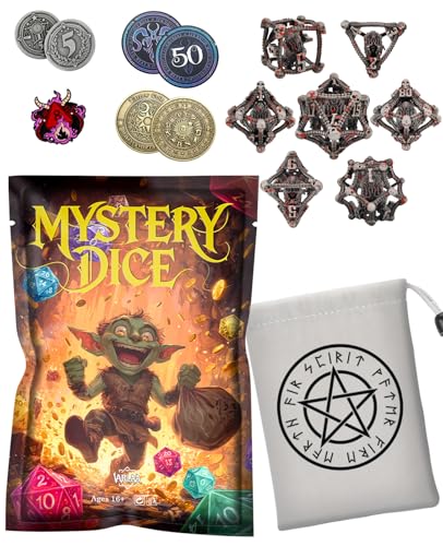 VarLaa Mystery Oddity Dice Pack with Rare RPG Dice Set