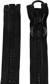 Zíperes Resina 20# Acessórios de pano DIY Dois zíperes dupla face para cabeça deslizante de barraca (200 cm)