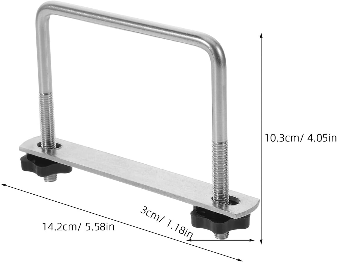 GLEAVI Universal Car Roof Cargo Box U-Bolt Clamp Bracket 10cm Diameter Roof Bars Mounting Clip Truck Cargo Carrier Accessories for Vehicle Luggage Rack