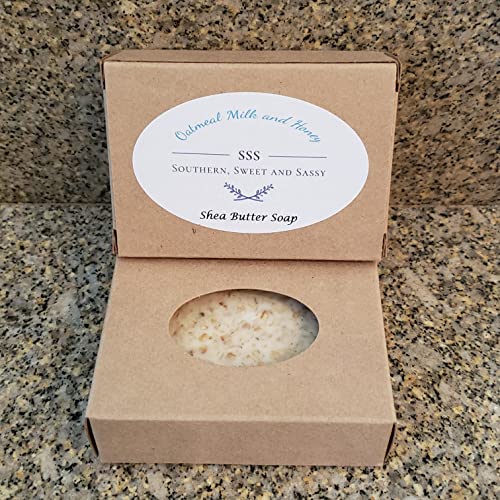 2 Shea Butter Bar Soaps - Moisturizing (Satsuma) #TOP2