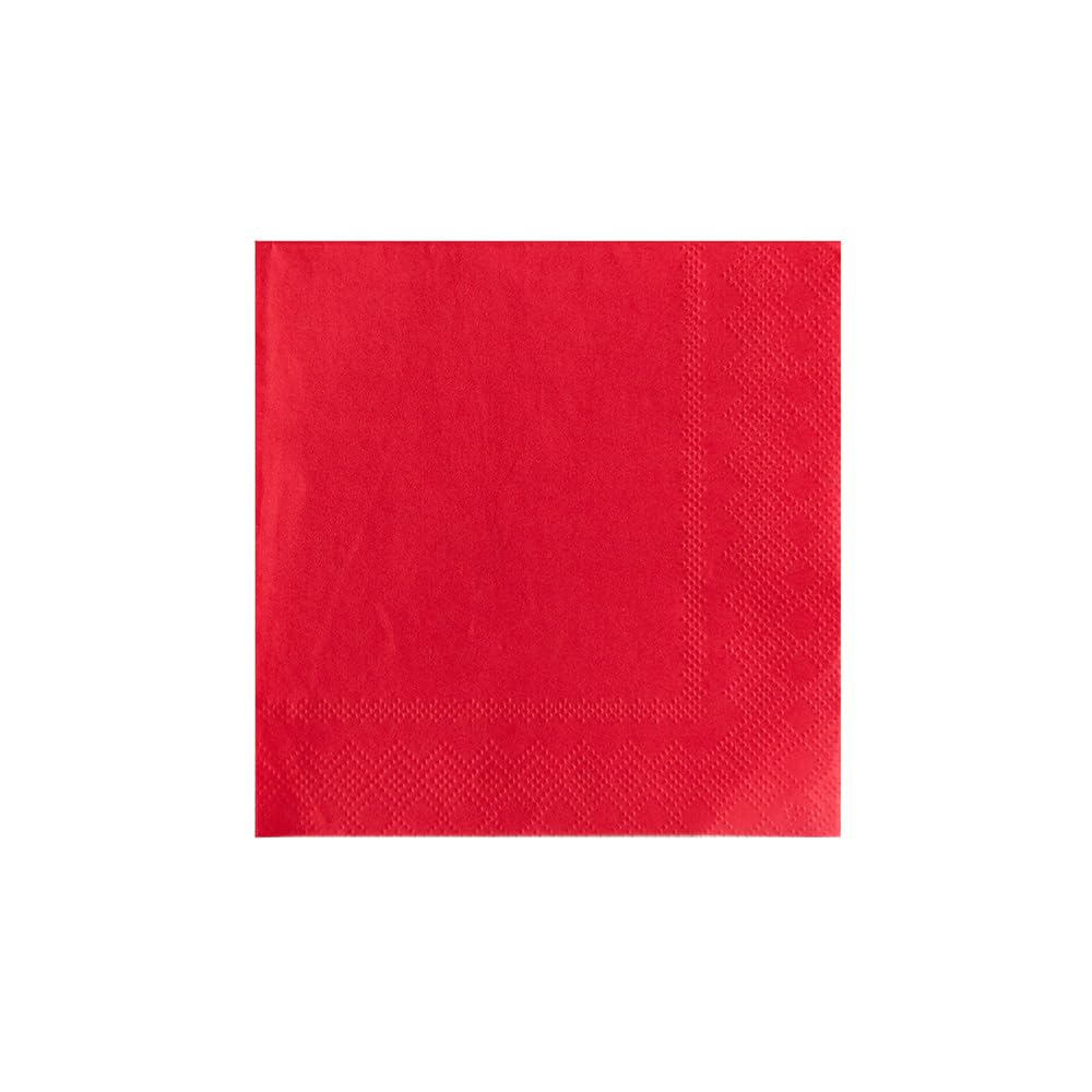 Jollity & Co Shade Cocktail Napkins - Party Napkins in Poppy Orange Red - Pack of 20 Birthday Napkins - Easy to Mix and Match - Paper Napkins to Suit All Occasions and Birthday Decorations