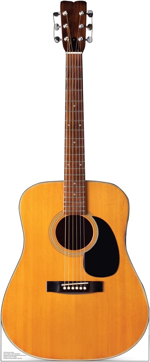 Cardboard People Acoustic Guitar Life Size Cardboard Cutout Standup