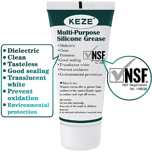 Silicone Lubricant 1 oz for Door Hinges Valves Faucets Plumbers Grease