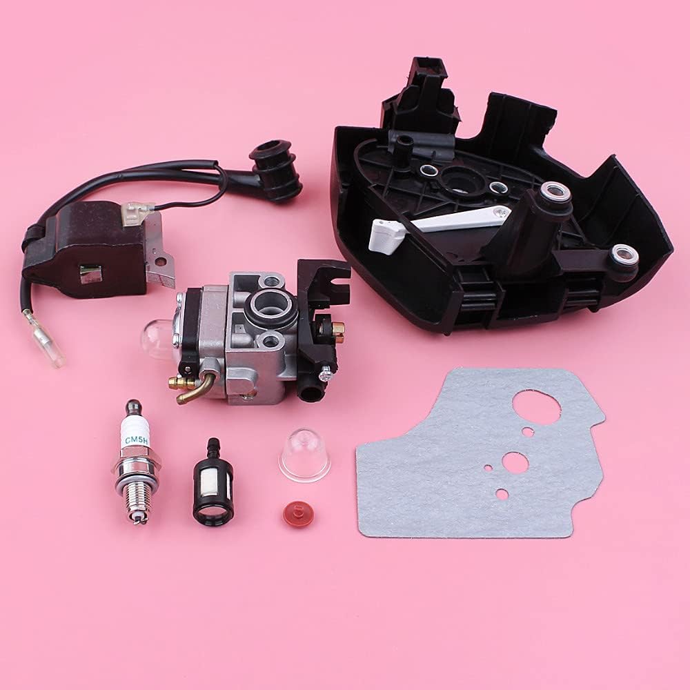 Carburetor Ignition Coil Filter Cover Gasket Kit Compatible with GX35 GX 35 4 Stroke Small Lawn Mower Engine Motor Part Repair parts