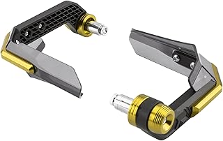 Protetores de mão para moto,Protetores de mão para motocicletas,Protetores de mão anodizados para motocicletas Protetor de vento universal para guidão de 7/8 pol.,1 par