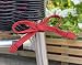 ZOLLNER 4 mullidos Cojines para Silla, 38x38x6 cm, Rojo