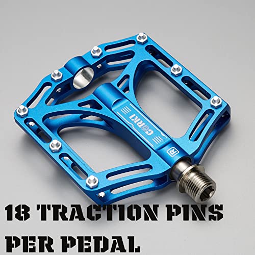 Corki Cycles Topo Titanium Alloy Axle Core Bike Pedals Flat Platform Mtb Pedal thumb #2