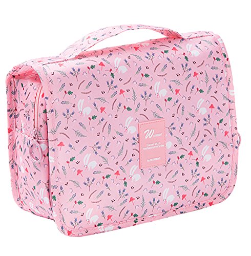 SUPA MODERN Womens Travel Toiletry Bag Overnight Wash Gym Shaving Bag Travel Folding Make up Bags with Hook Organizer Bags Cosmetic Bags Travel Folding Make up Toiletry Wash Bags with Hook