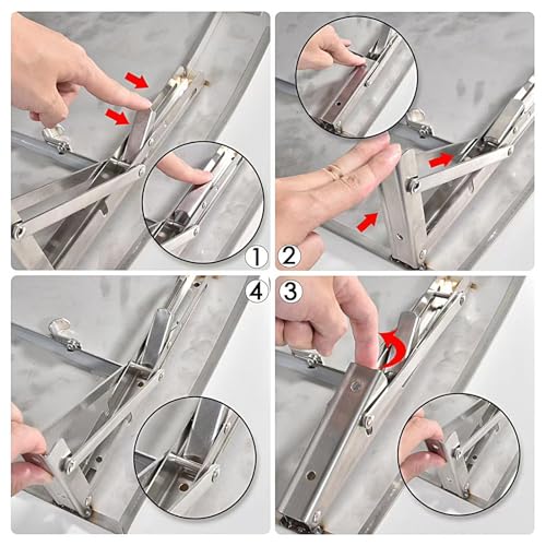 Deflector de pájaros de acero inoxidable y protector antiardillas 6