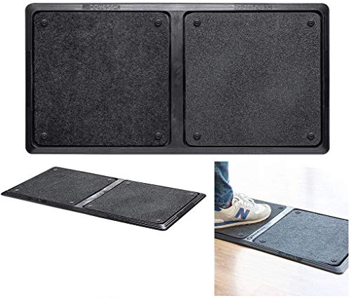 TIENDA EURASIA® Alfombra - Felpudo Desinfectante para la Entrada. Medida: 40 x 80 cm. Incluye 1 Base de Goma Antideslizante, 1 Esponja de Desinfección, 1 Moqueta de Secado