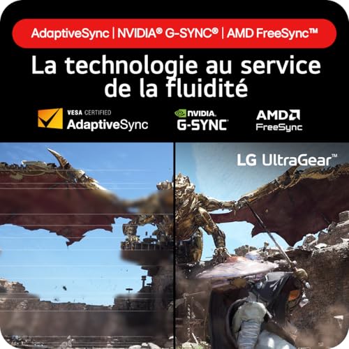 LG Ultragear™ 32GS85Q-B.AEU Ecran PC Gaming 32" - Dalle IPS résolution QHD (2560x1440), 1ms 180Hz, HDR 10, DCI-P3 98% (CIE1976), AMD FreeSync, Compatible NVIDIA G-Sync