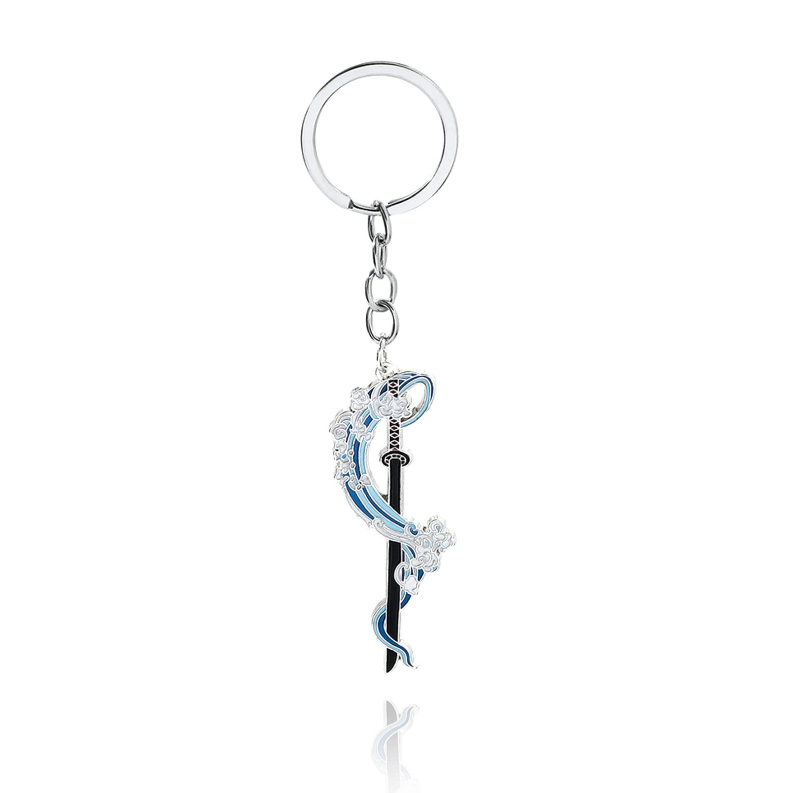 SONGCHANGJEWELRY Kimetsu No Yaiba: Demon Slayer Sword Keychain - Nichirin Sword Keychain - Gifts for Men Fans