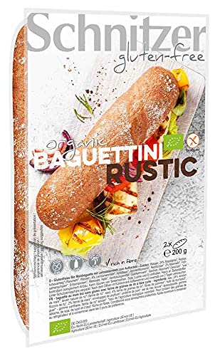 Mini baguette rústica sin gluten 2 unidades de 200g