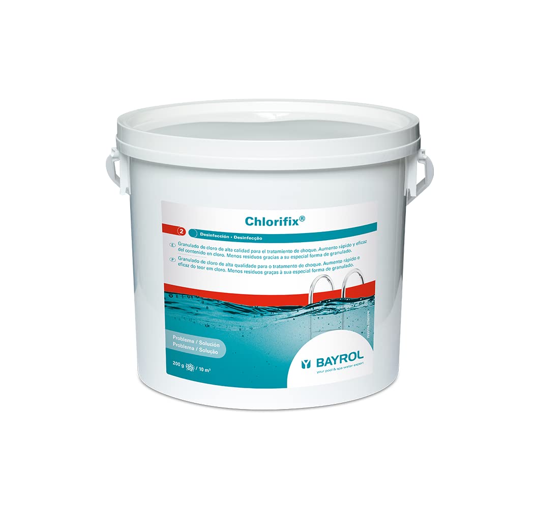 PISCIVAL | Pack de 2 Chlorifix Cloro Granulado 5 kg – Tratamiento de Choque para Problemas de Agua en Piscinas – Disolución rápida – Apto para Uso no Profesional